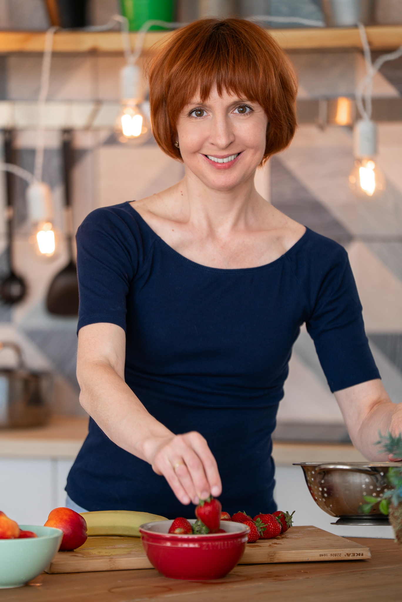 Valentina Churaeva in her kitchen